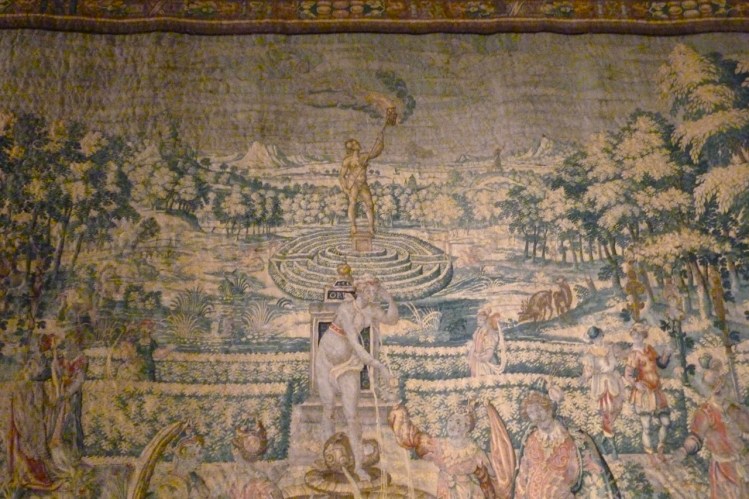 TAPESTRY MAZE HANGING AT KNOLE, SEVENOAKS 