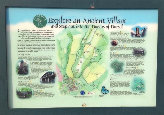 Cerne Abbas, Dorset - Information Board