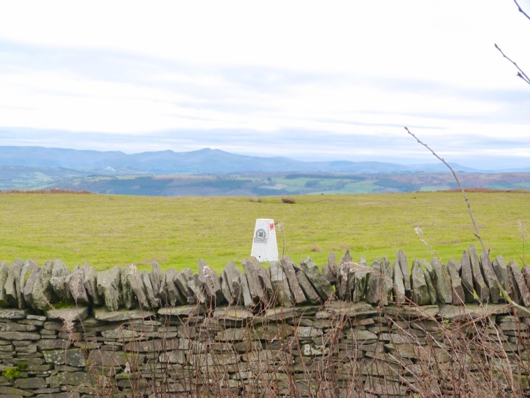 The Begwyns - Trig Point from Enclosure