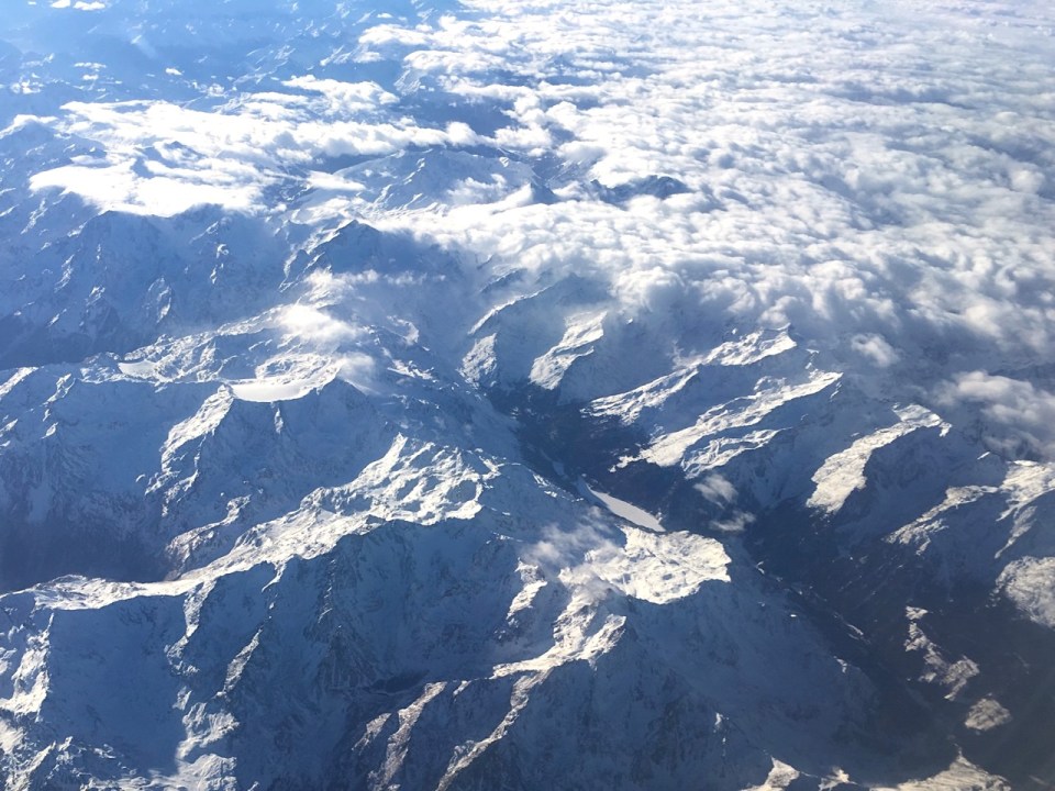 The Alps from 30,000 feet (Keith Salvesen)