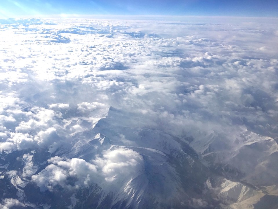 The Alps from 30,000 feet (Keith Salvesen)