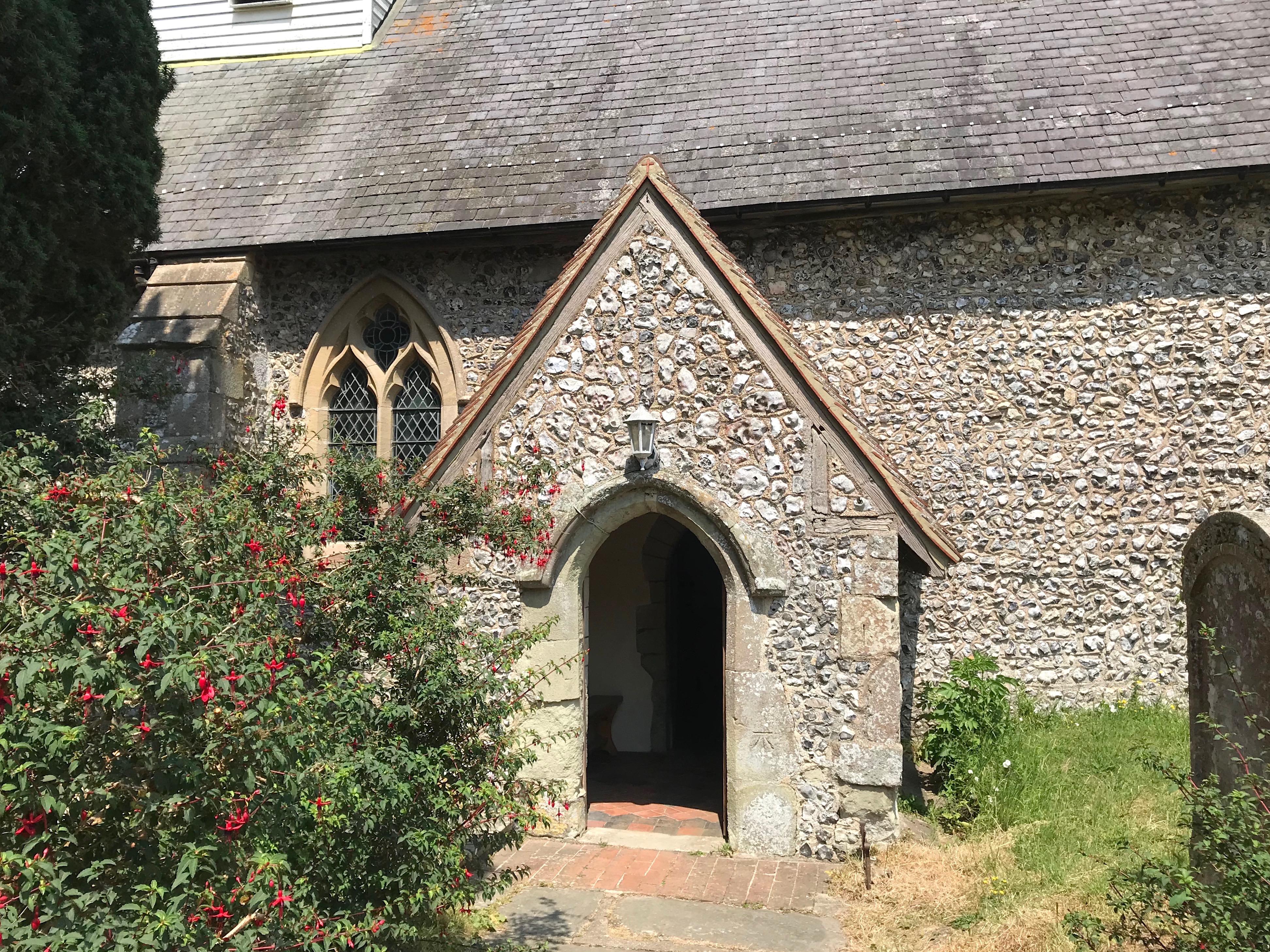 St Michael's Church - the porch. Litlington East Sussex (Keith Salvesen)